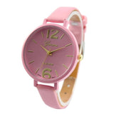 Women Faux Leather Quartz Wrist Watch