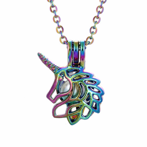 Rainbow Color Unicorn Necklace