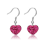 colors New Sterling Heart earrings