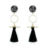 new gold tassel earrings