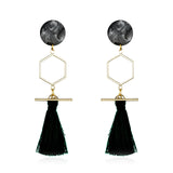 new gold tassel earrings